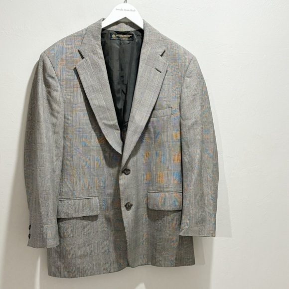 Brooks Brothers Other - Vtg BROOKS BROTHERS Men’s Black Houndstooth Single Breasted Sport Coat Sz 44R